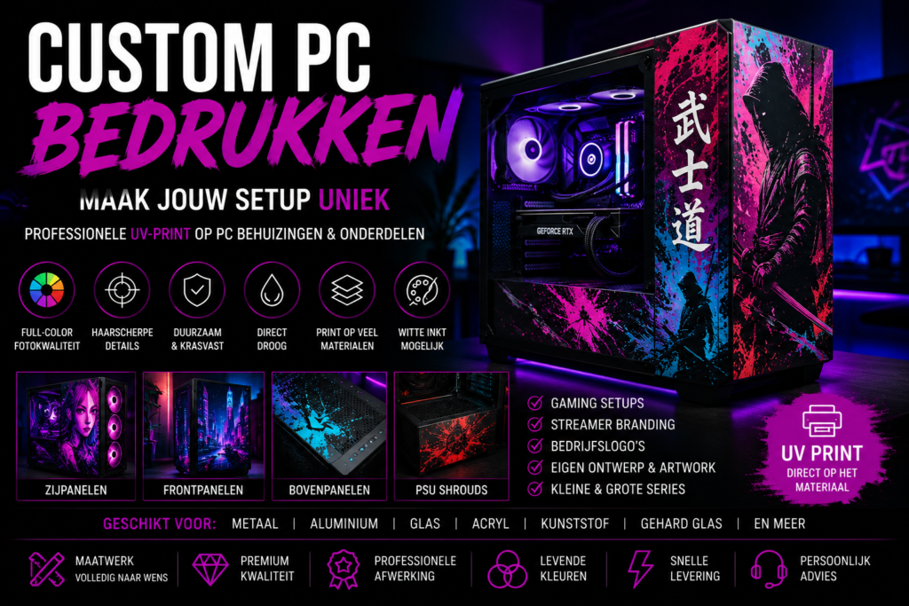 Custom PC Case bedrukken