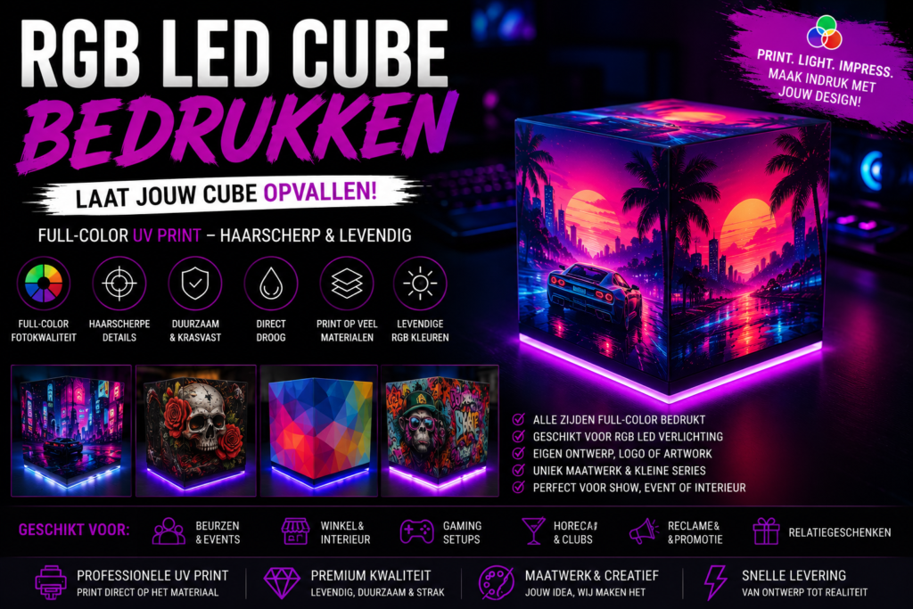 RGB LED Cube bedrukken