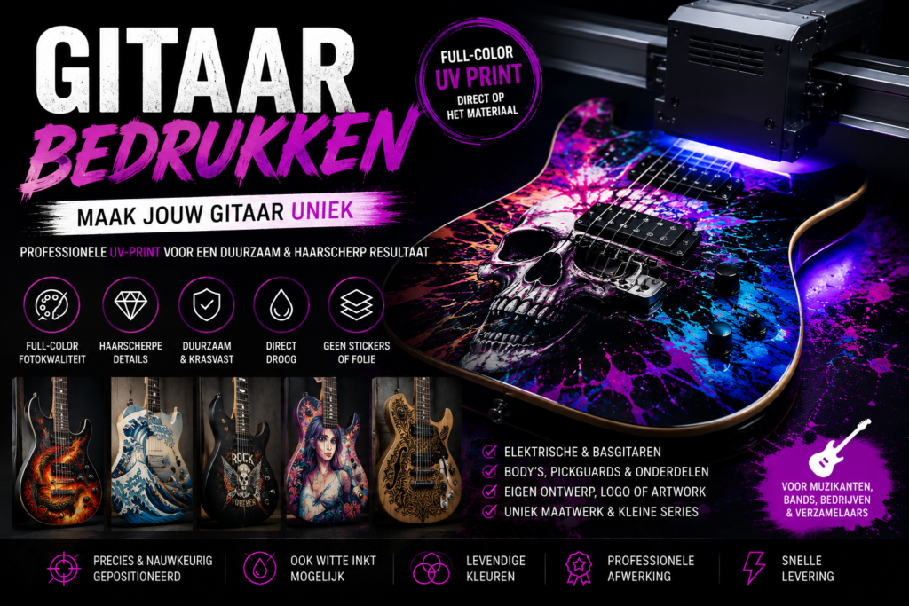 Gitaar bedrukken